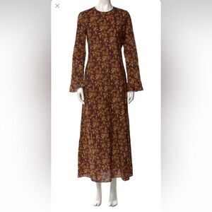 Doen Amande Floral Cotton Voile Maxi Dress